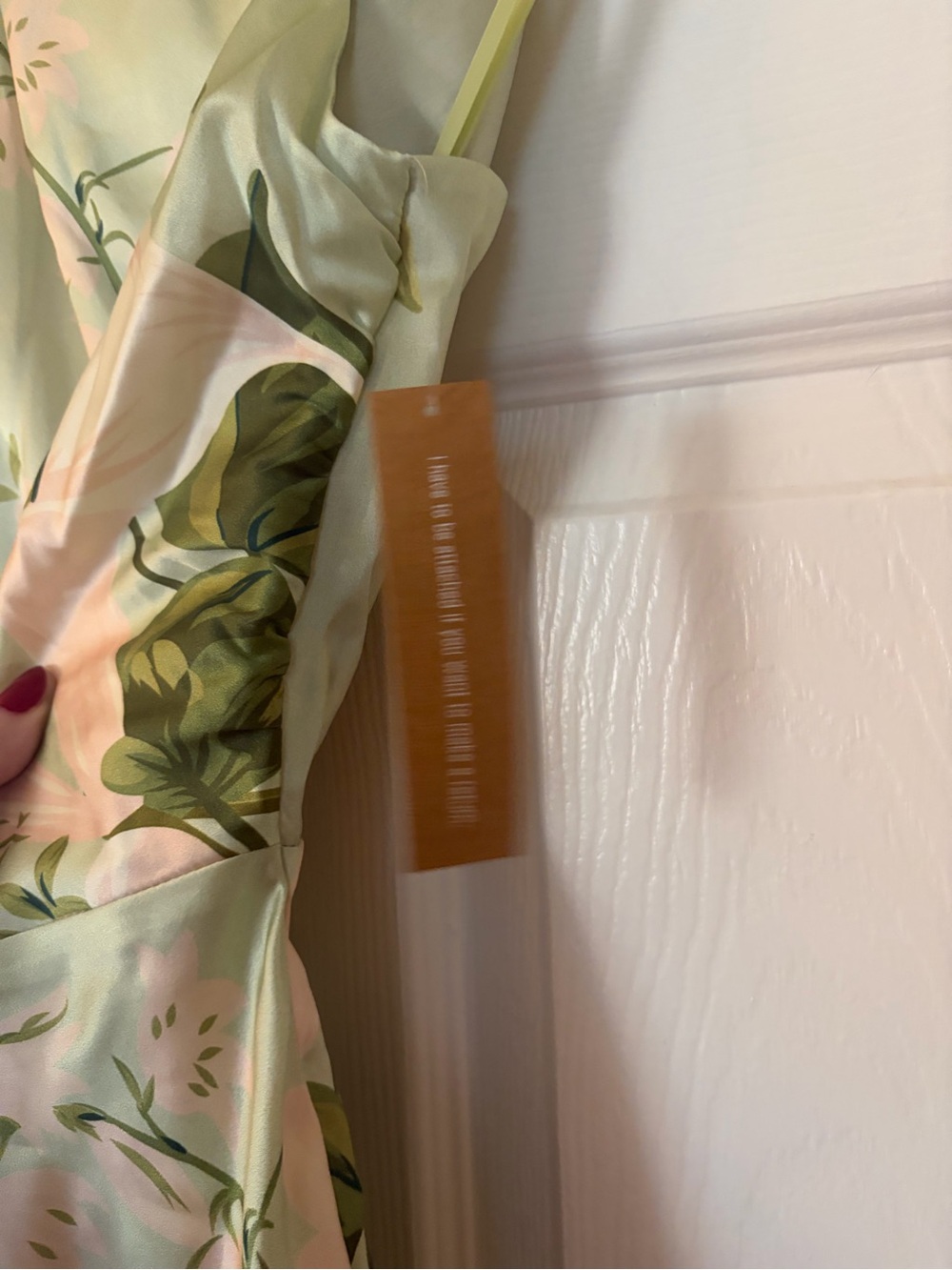 NWT Few Moda Roslyn Silk Dress in Mint Blossom. Size M - Picture 11 of 12